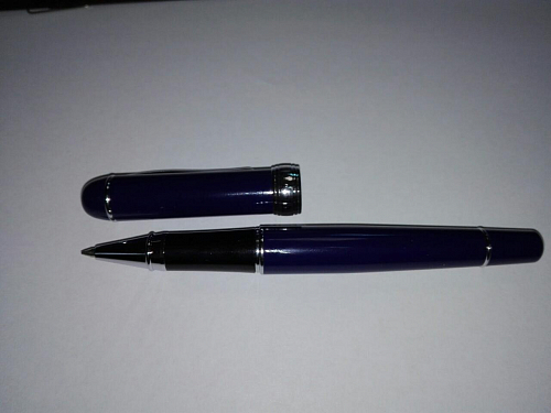 Ручка-роллер Pen Pro синяя/серебро - канцтовары в Минске